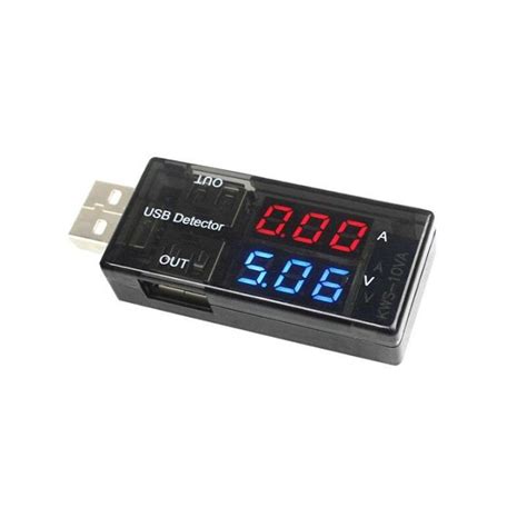 Etmakit Usb Charger Current Voltage Power Tester Dual Digital Display