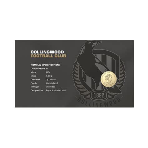 2024 AFL Collingwood Postal Numismatic Cover PNC Postal Numismatic