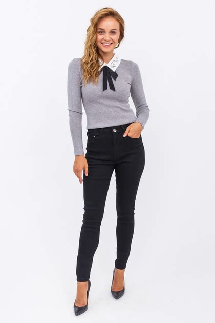 Классические прямые джинсы - черный цвет, XXL (44) XXL (44) от продавца ...