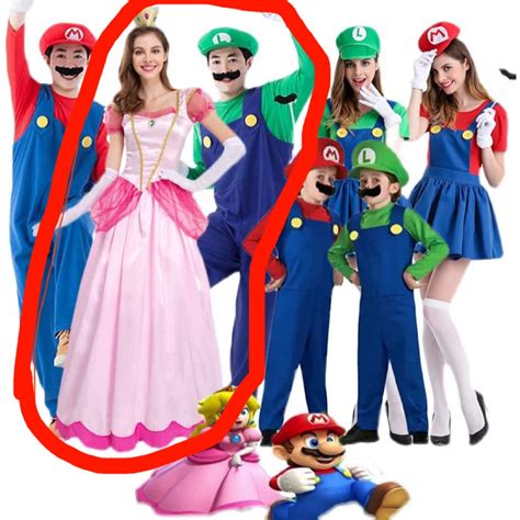 Princess Peach Mario Luigi Costume Womens Fashion Dresses And Sets