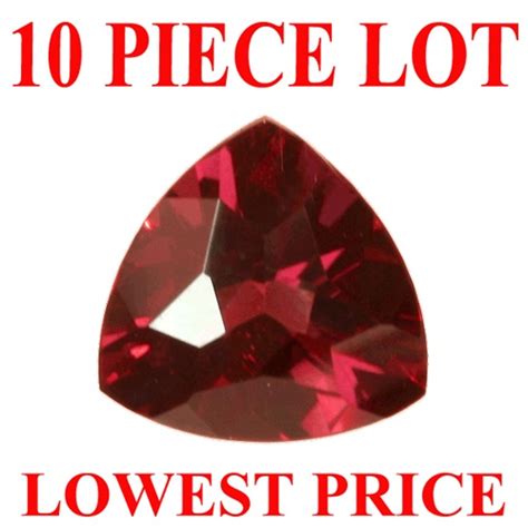 5 Mm Trillion Checker Board Cut Garnet 10 Piece Lot