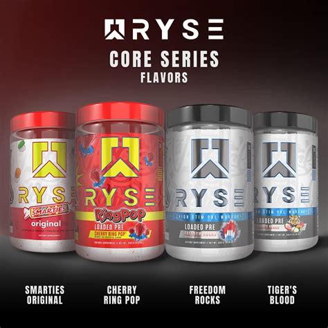 Ryse Core Series Loaded Pre Pump Energy Strength L Citrulline