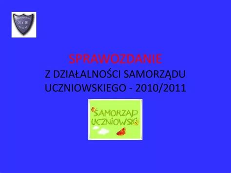 Ppt Sprawozdanie Z Dzia Alno Ci Samorz Du Uczniowskiego