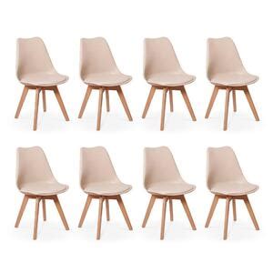 Conjunto Cadeiras Eames Wood Leda Design Nude Leroy Merlin