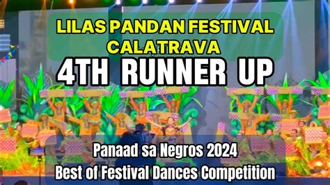 Th Runner Up Lilas Pandan Calatrava Panaad Sa Negros Festival