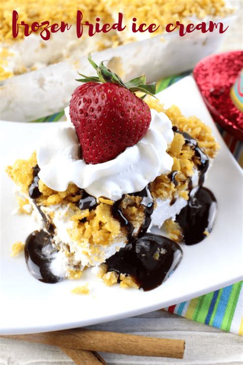 Frozen Fried Ice Cream Cornflake Dessert Recipe | Mom Spark - Mom Blogger