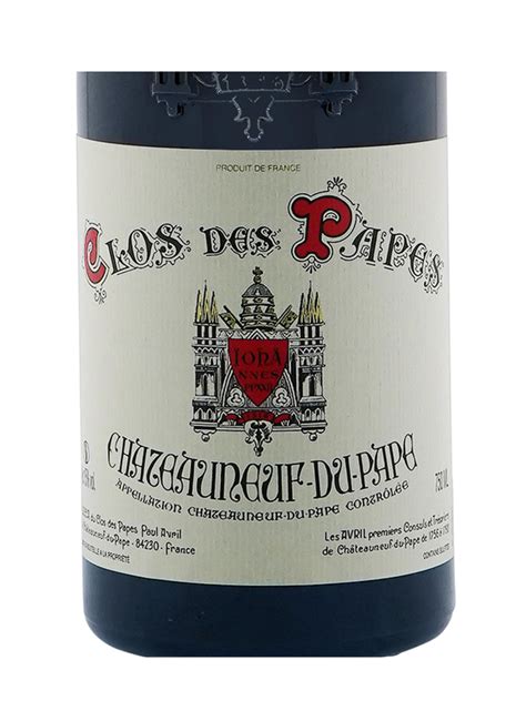 Paul Avril Clos Des Papes Chateauneuf Du Pape The Oaks Cellars