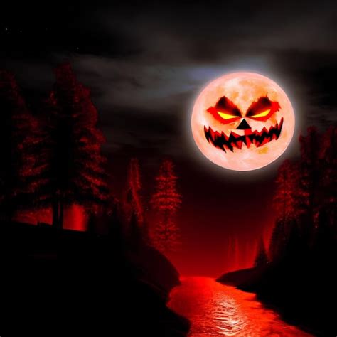 Premium AI Image | Beautiful and terrifying Halloween night with the ...