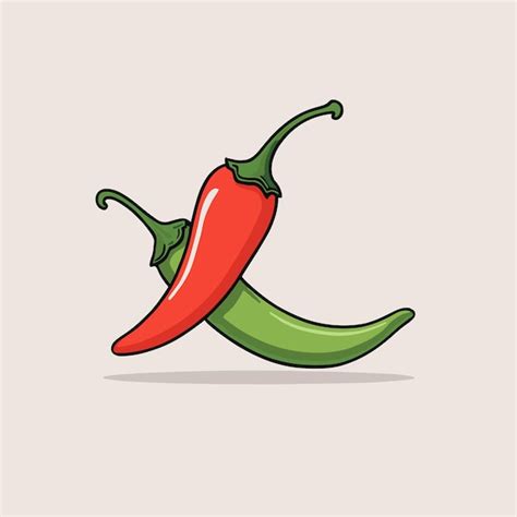 Premium Vector Red Hot Chili Pepper Vector Illustration