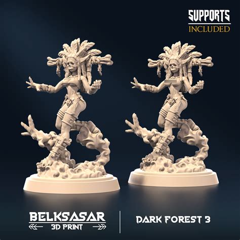 D File Forest Mistcaller Set X Normal And Nude D Printer Model To