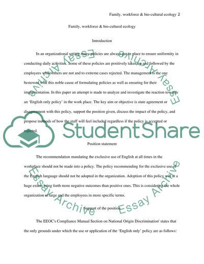 english  policy   work place essay  topics