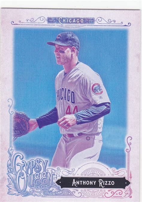 Amazon Topps Gypsy Queen Anthony Rizzo Card Cubs Sports