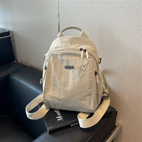 plain small backpack  women commuter travel female lightweight