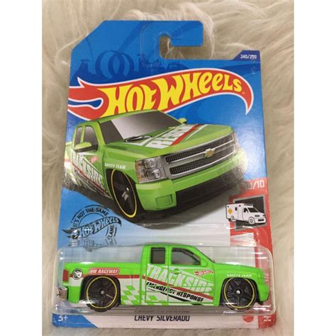 Hot Wheels Chevy Silverado Rth Green Shopee Malaysia