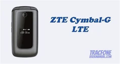 Tracfone Zte Cymbal G Lte Z232tl Z233vl User Manual