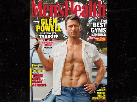 Glen Powell Goes Naked For Racy Men S Health Shoot