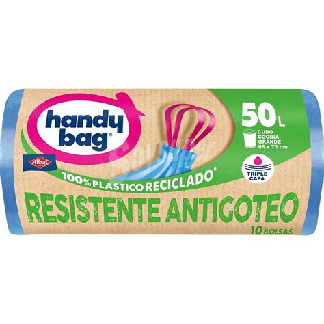 Handy Bag Bolsas De Basura Reciclada Resistente Antigoteo X