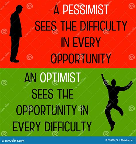 Ottimista Del Pessimista Illustrazione Di Stock Illustrazione Di Buon