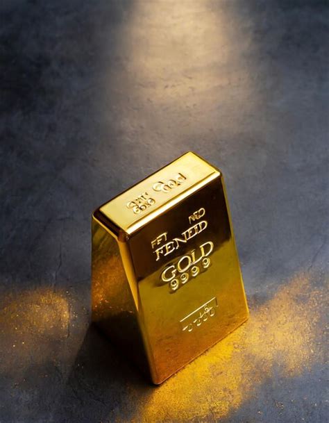 Premium Photo | Gold bullion bar on dark background Large cast ...