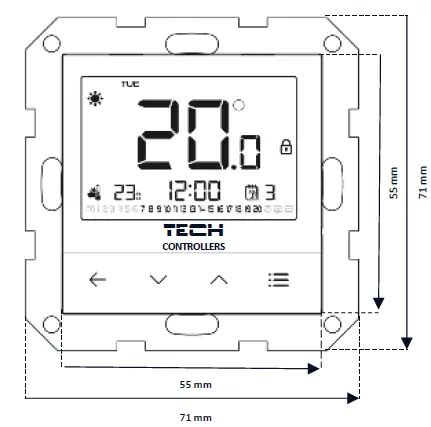 TECH CONTROLLERS EU-F-4z v2 Room Regulators for Frame Systems User Manual