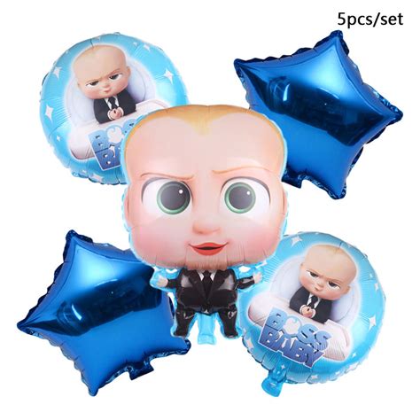 Baby Boss Balloons Helium Boss Decorations Foil Baby Boss Balloon Star ...