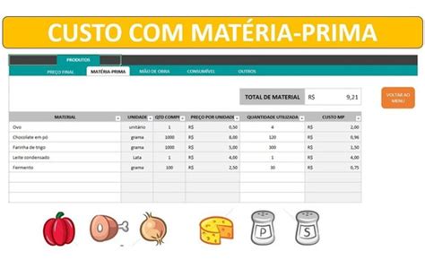 Precifica O Para Padaria C Lculo Pre O E Custo Excel Parcelamento