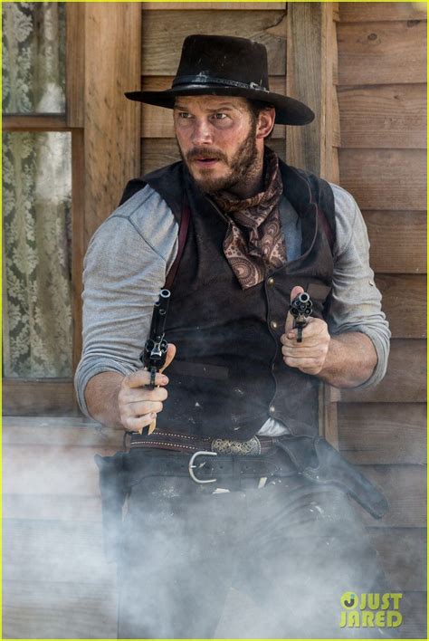 west magnificent   westerns actor chris pratt cowboy