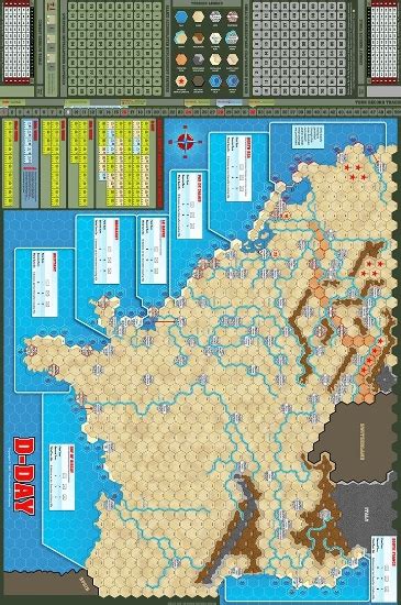 Camelot Games. d-day map by j cooper large