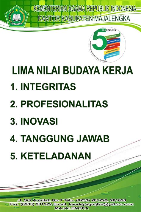 Download Logo 5 Nilai Budaya Kerja Kemenag 49 Koleksi Gambar