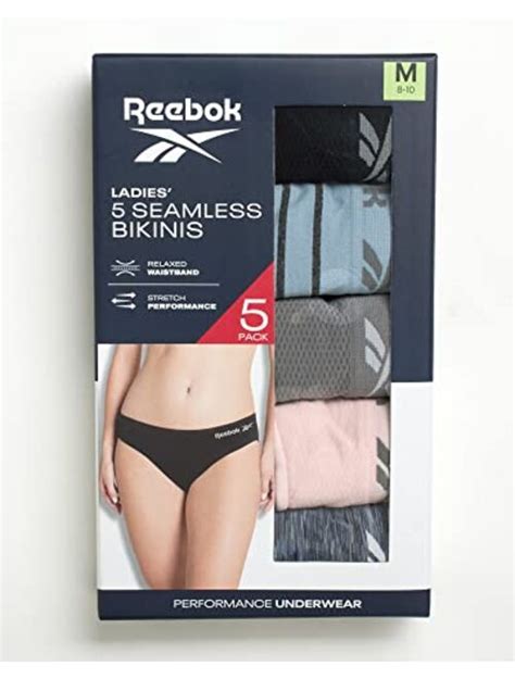 Buy Reebok Women S Underwear Seamless Bikini Briefs 5 Pack Online Topofstyle