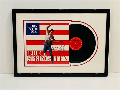 BORN IN THE USA ALTERNATE ALBUM COVER & VINYL SET-UP - HAND-SIGNED BY ...