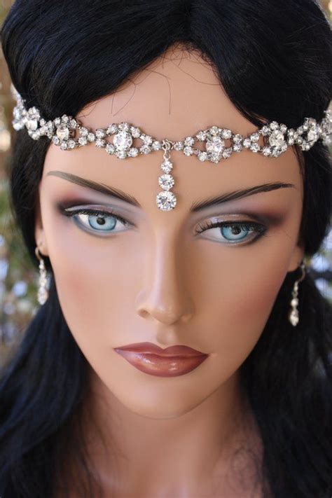 Gorgeous Bridal Head Circlet Head Piece Head Dress Forehead Etsy