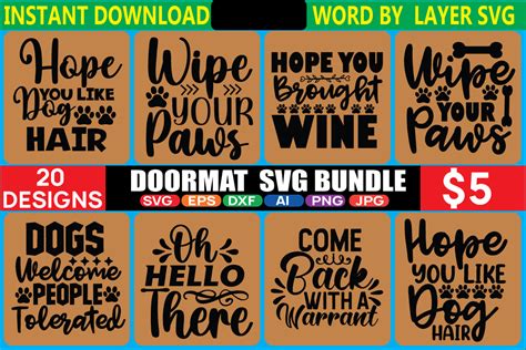 Doormat Svg Bundle Bundle · Creative Fabrica