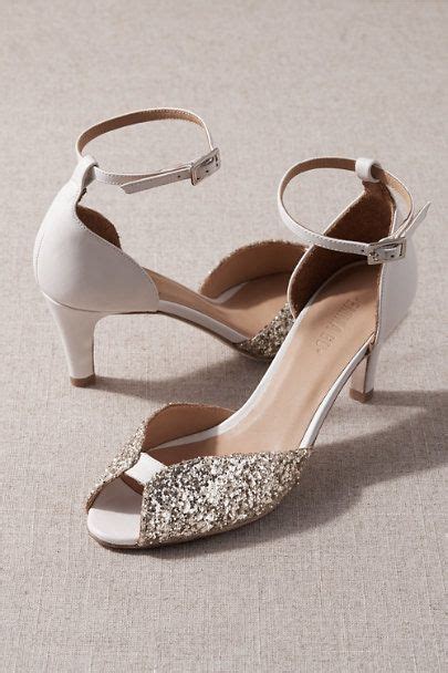 Emma Go Jolene Heels BHLDN Bridal Shoes Wedges Bridal Shoes Ivory