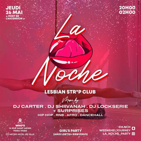 La Noche Girl S Party Lesbian Strip Club Who s Paris France Réservez vos meilleurs