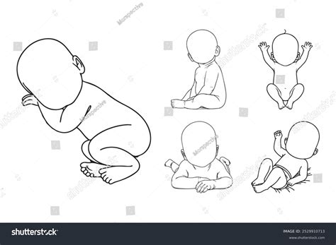 Drawn Mother Son Naked Shutterstock