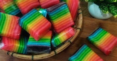 Resep Lapis Pepe Rainbow Oleh Pawon Athalla Cookpad