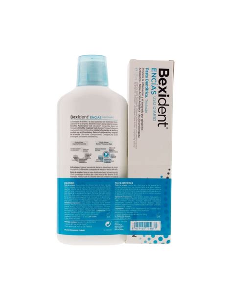 BEXIDENT ENCIAS TRICLOSAN PACK COLUTORIO 500 ML PASTA 125 ML