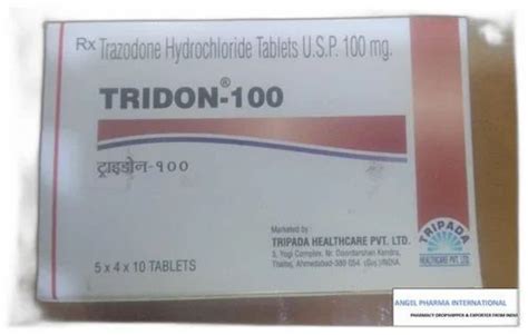 Trazodone Hydrochloride Tablet At Rs Stripe Anti Depressant