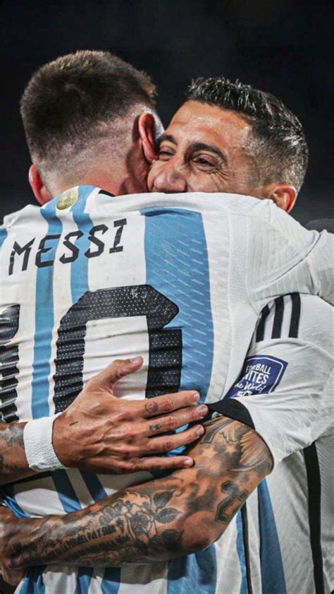 Lionel Messi Y Angel Di Maria Argentina Santiago