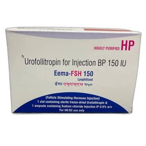 Urofollitropin For Injection BP 150 IU Packaging Type Box At 400