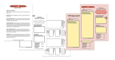 How To Journal Therapy Appointments Journal Template