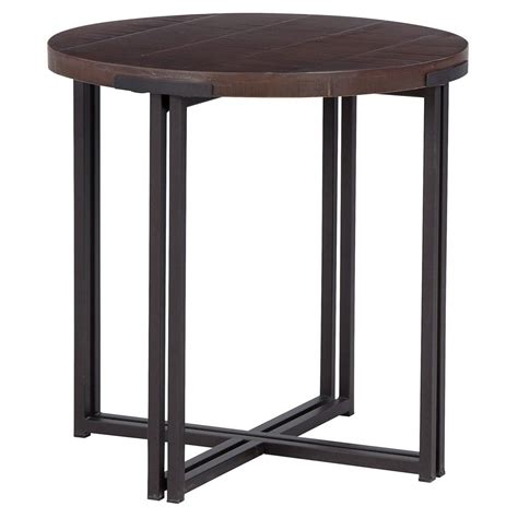 ZANDER UMBER RND END TABLE Lifestyle Furniture By Babette S