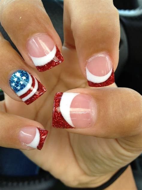 14 Amazing American Flag Inspired Nails Pretty Designs