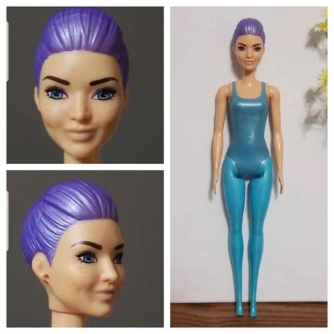 MATTEL BARBIE REVEAL Fashion Doll Smiling Face Freckles Nude Lips Straight Legs EUR 6 10