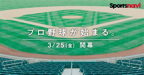 プロ野球開幕特集2022・12球団戦力ランキング スポーツナビ