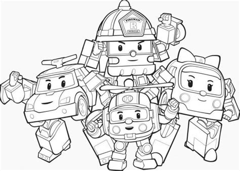 Раскраски Игра rakraskionline com робокар поли (39 шт.) - скачать или ...