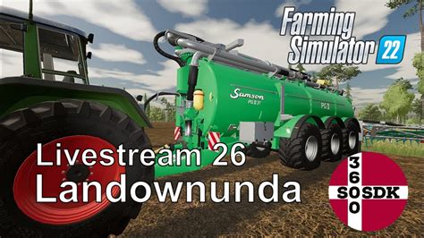 Dansk Farming Simulator Live Landownunda Del Youtube