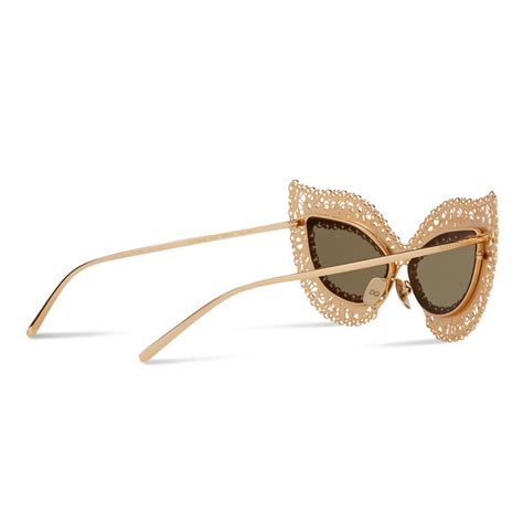 Dolce & Gabbana - Cat Eye Sunglasses Filigree - Gold - Dolce & Gabbana ...