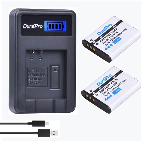 DuraPro Bater A De Li 90B Con Cargador LCD Para Olympus Resistente Li